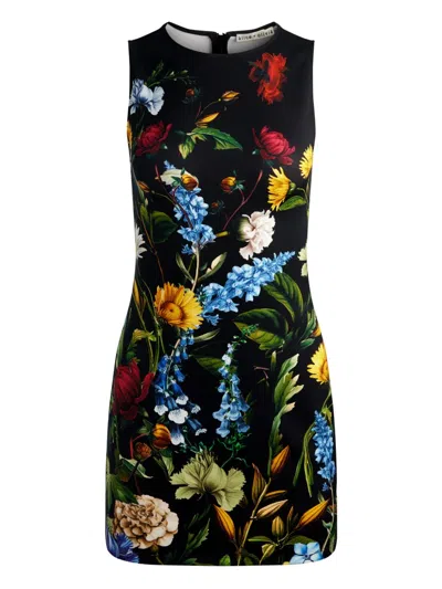 Alice And Olivia Wynell A-line Mini Dress Social Hour Black