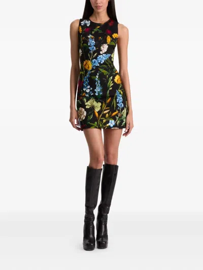 Alice And Olivia Wynell A-line Mini Dress Social Hour Black