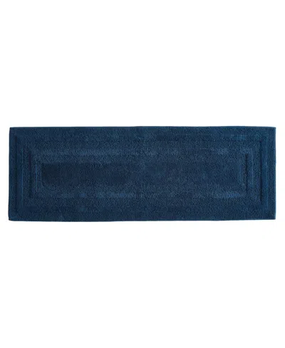 Eddie Bauer Logan Cotton Tufted Bath Runner Rug, 22" X 60" In Blue