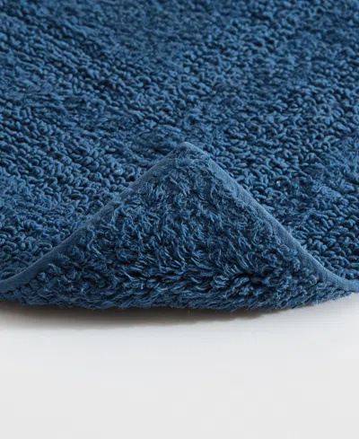 Eddie Bauer Logan Cotton Tufted Bath Runner Rug, 22" X 60" In Blue