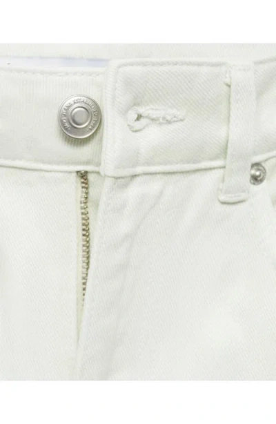 Mango Women's Wide Leg Mid-rise Jeans In White