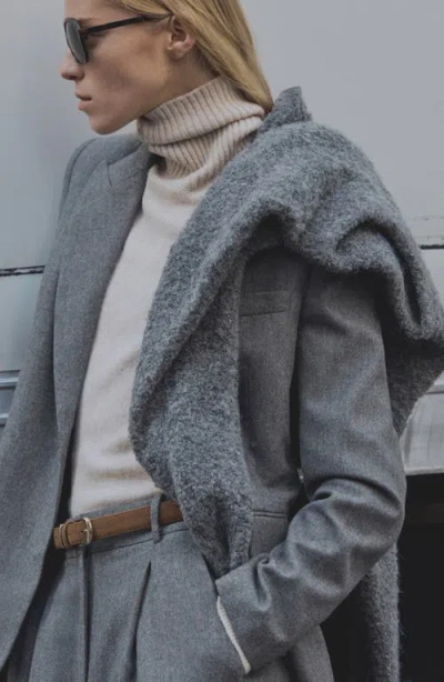 Mango Suit Jacket In Gray