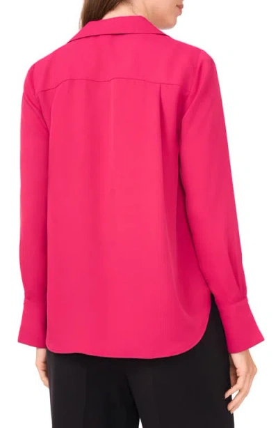 Halogenr Halogen(r) Split Cuff Button-up Top In Red