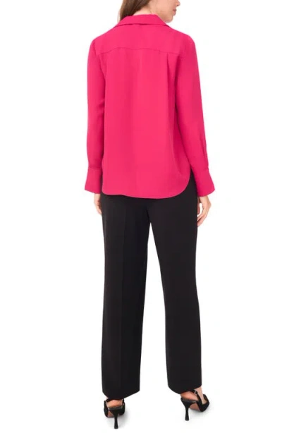 Halogenr Halogen(r) Split Cuff Button-up Top In Red