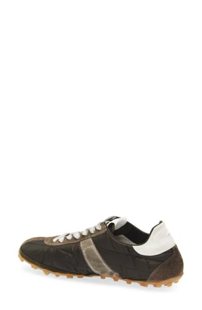 Maison Margiela Womens Khaki Sprinters Leather And Suede-trimmed Nylon Trainers Eur 37 / 4 Uk In Multi