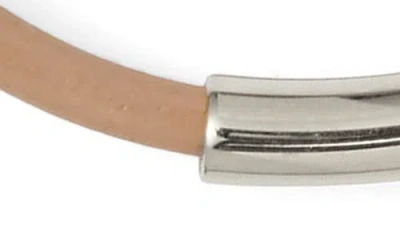 Lady Grey Leather Bond Bracelet In Multi
