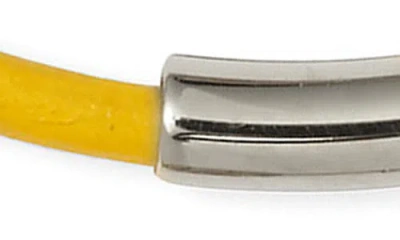 Lady Grey Leather Bond Bracelet In Multi