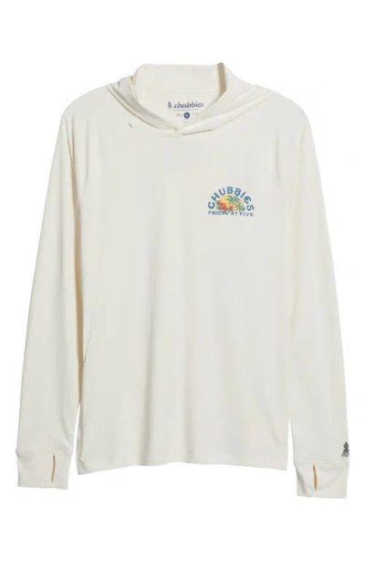Chubbies The Seal Of Approval Performance Hoodie In White