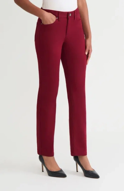 Jones New York Women's Lexington Ankle Length Straight Jeans In Red