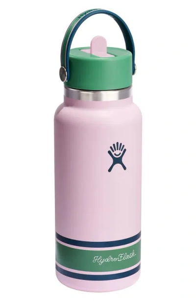 Hydro Flask 32-ounce Wide Mouth Flex Straw Cap Water Bottle In Pink