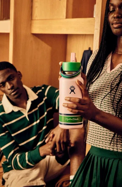 Hydro Flask 32-ounce Wide Mouth Flex Straw Cap Water Bottle In Pink