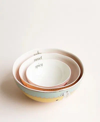 Yvonne Ellen Nesting Bowls, Set Of 3 In Multi
