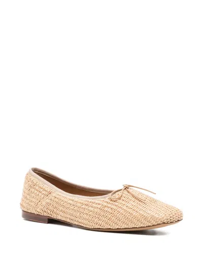 Mansur Gavriel Woman Ballet Flats Beige Size 8 Textile Fibers In Neutral