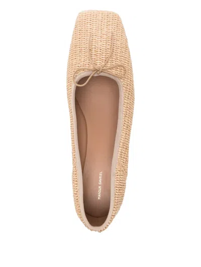 Mansur Gavriel Woman Ballet Flats Beige Size 8 Textile Fibers In Neutral