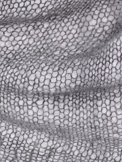 Ann Demeulemeester Zinaida Drawstring Sweater In Gray