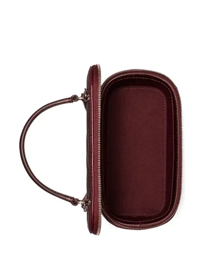 Tory Burch Kira Daimond Disdressed Vanity Case In Red