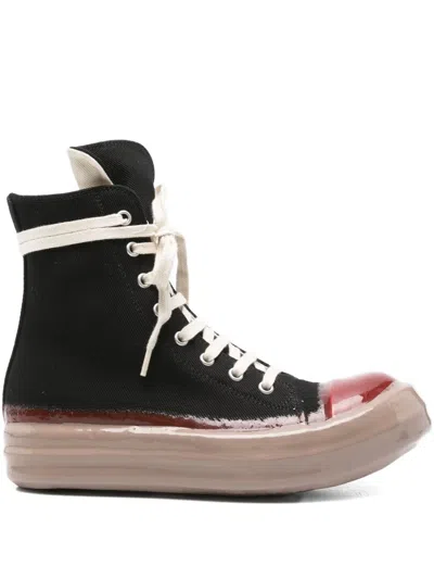 Rick Owens Drkshdw High-top Lace-up Sneakers In Black