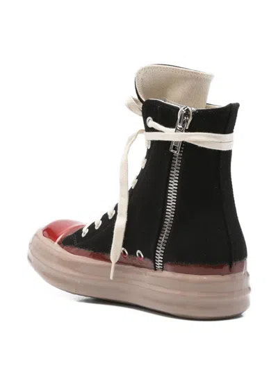 Rick Owens Drkshdw High-top Lace-up Sneakers In Black
