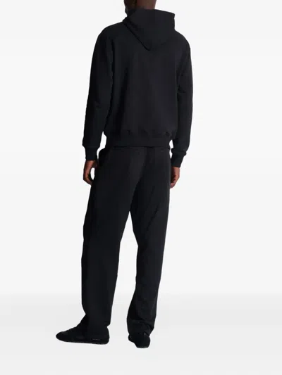 Balmain Logo-print Hoodie In Black