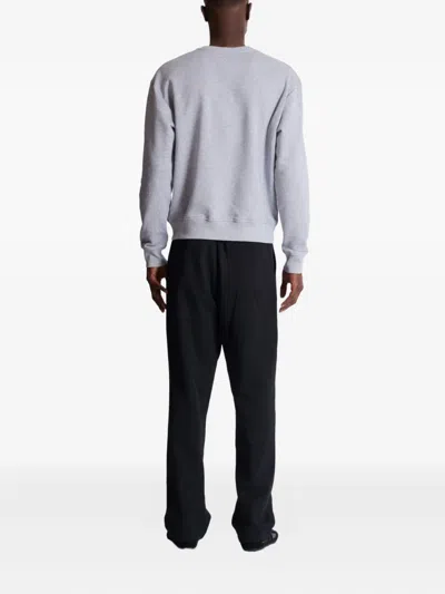 Balmain Logo-print Sweatshirt In Gray