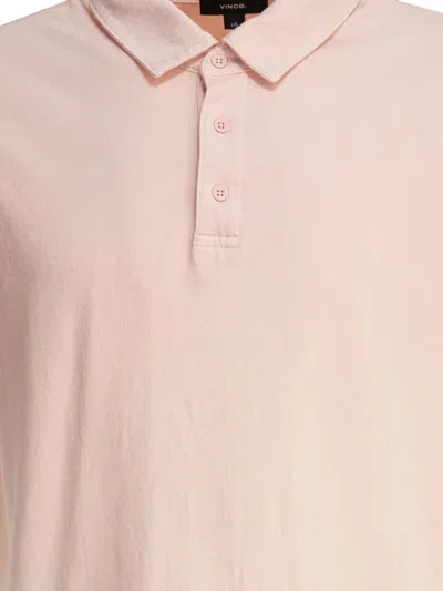 Vince Cotton Polo Shirt In Neutral
