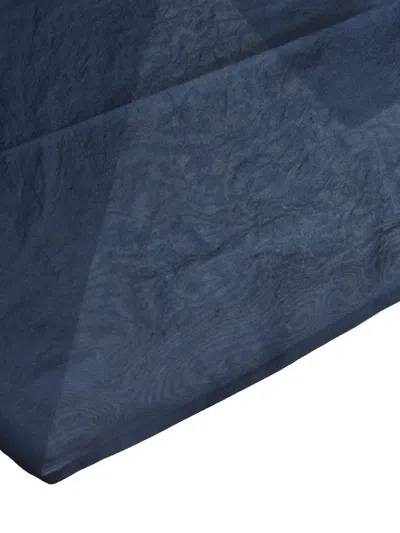 Max Mara Rectangular-shape Scarf In Blue