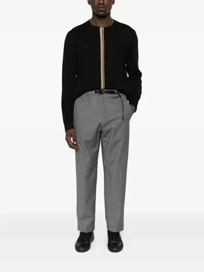 Paul Smith Jersey With Striped Detail In Black