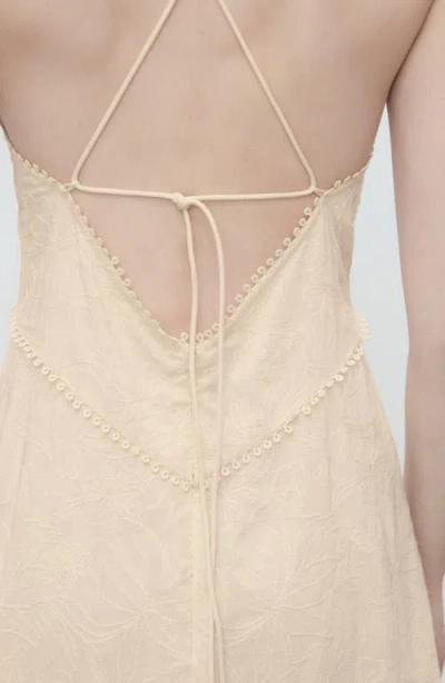 Mango Lace Camisole Dress Pastel Green In Brown