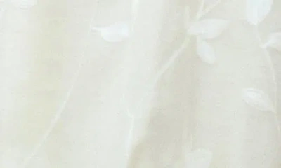 Mango Halter Neck Dress With Puff Hem And Flower Embroidery In White