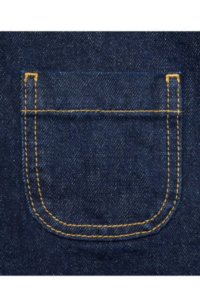 Mango Shirt Collar Sweater Dark Navy In Blue