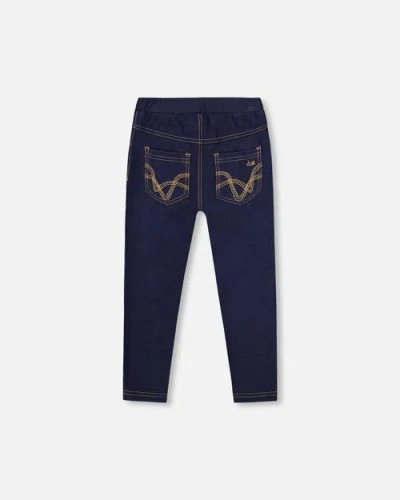 Deux Par Deux Jeggings In Blue