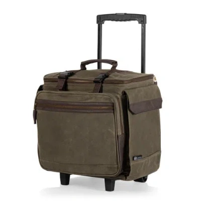 Legacy Somm 12 Bottle Insulated Wine Bag With Rolling Cart In Gray