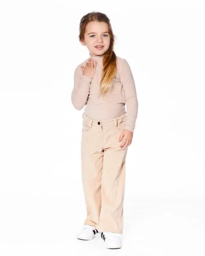 Deux Par Deux Wide Leg Corduroy Pants In Neutral