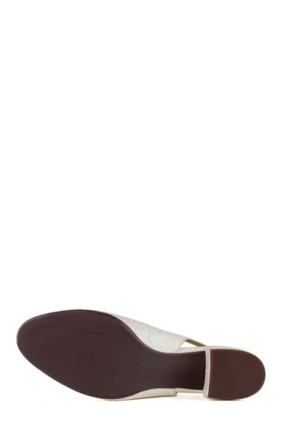 Marc Joseph New York Broad St Slingback Leather Pump In White