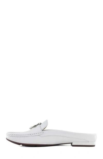 Marc Joseph New York Barbara St Leather Buckle Mule In White