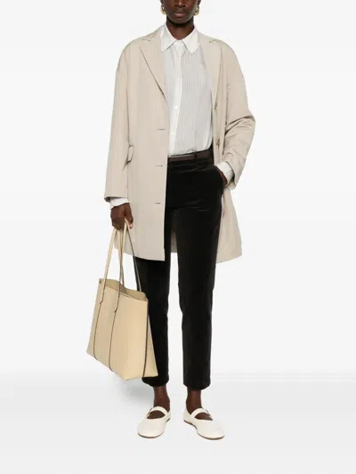 Aspesi Mod.0107 Velvet Pocket Trousers In Black