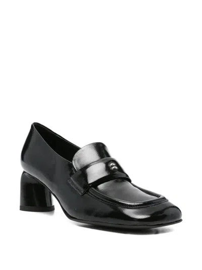 Halmanera 55mm Leather-upper Block-heel Loafers In Black