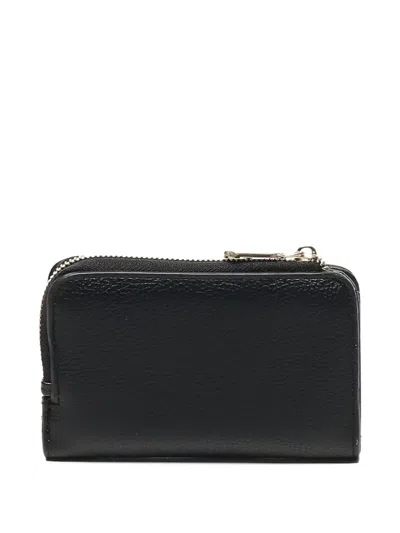 V73 Zip-fastening Wallet In Black