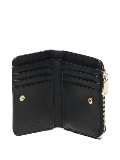 V73 Zip-fastening Wallet In Black