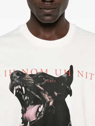 Ih Nom Uh Nit Pattern-printed Crewneck T-shirt In Neutral