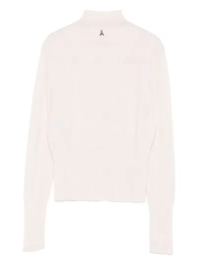Patrizia Pepe Turtleneck Wool Sweater In Pink