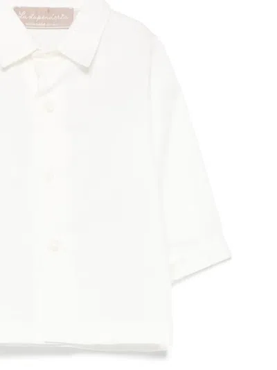 La Stupenderia Checked-pattern Buttoned-front Shorts Set (set Of Two) In White