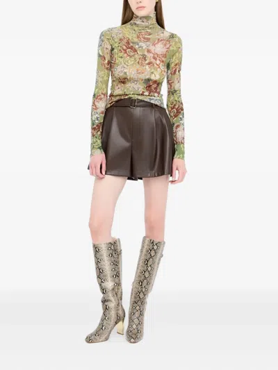 Liu •jo Mock Polo-neck With Print In Multi