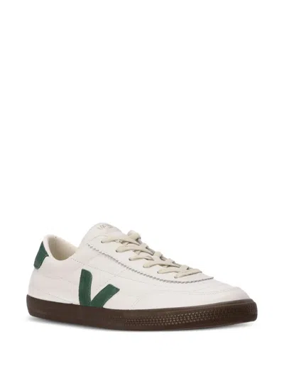 Veja Multicolour Leather Suede Sneaker In White