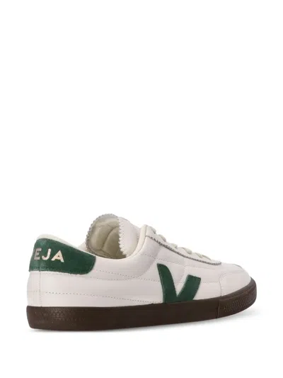 Veja Multicolour Leather Suede Sneaker In White