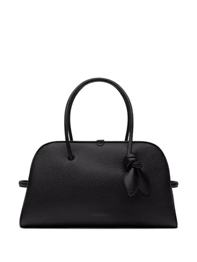 Jacquemus Turismo Calf Leather Shoulder Bag In Black