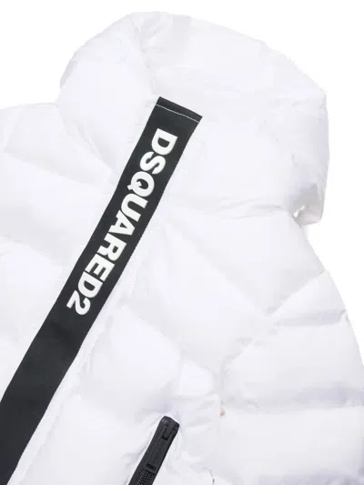 Dsquared2 Logo-embossed Jacket In White