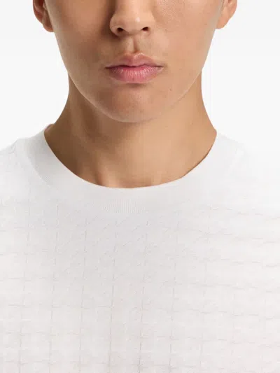 Hugo Boss X Aston Martin T-shirt With Embossed Logo In White
