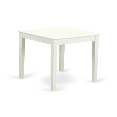 East West Furniture 5 Piece Modern Dining Table Set Contains A Square Kitchen Table In White