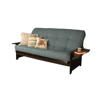 Kodiak Phoenix Frame-espresso Finish-linen Aqua Mattress-storage Drawers In Gray